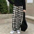 thumbnail image 2 of TAGOLD Summer Pants for Womens,Womens Plus Size Pants, Fashion Casual Women Plaid Printed Ladies Leggings High Waist Keep Warm Long Pants, 2 of 6