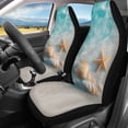 thumbnail image 2 of XYZCANDO 2 pcs Car Seat Cover for Car Decor Car Seat Covers Waterproof Washable, Truck SUV Van Car Front Seat Covers, Beach Shell Starfish, 2 of 10