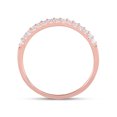 thumbnail image 4 of 14K ROSE GOLD ROUND DIAMOND WEDDING SINGLE ROW BAND 1/6 CTTW SIZE 6, 4 of 4