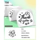 thumbnail image 2 of Rollo de etiquetas adhesivas térmicas Phomemo 2, redondas, blancas, 750 unidades, 2 of 5