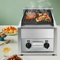 DENEST New Commercial Countertop Char Broiler Grill 2 Burner Gas