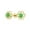 Green, variant on Bling Jewelry Womens Tiny Gemstone CZ Stud Earrings Birthstone Colors Flower 14K Gold Screw Back