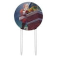 thumbnail image 1 of Acrylic Christmas Holiday Santa Going Down the Chimney Cake Topper Party Decoration for Wedding Anniversary Birthday Graduation, 1 of 7