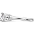 thumbnail image 3 of 14K White Gold 3-Stone Diamond Semi-Mount Engagement Ring (Size 7) Made In India rm2953e-100/100-waa, 3 of 5