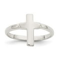 thumbnail image 6 of 925 Sterling Silver Solid Cross Ring Size 8, 6 of 6