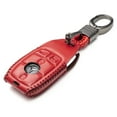 thumbnail image 2 of Vitodeco Leather Smart Key Fob Case Compatible for Mercedes-Benz A, C, E, S, CLA, CLS, GLA, GLB, GLC, GLE, GLS, G Glass 2017 - 2022 (4-Button, Red), 2 of 5
