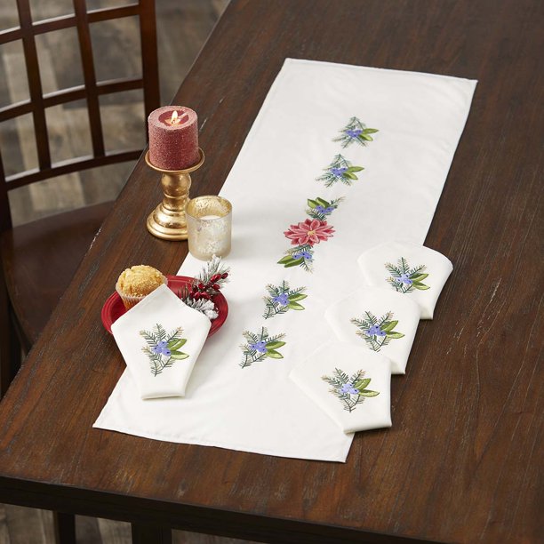 Herrschners® Advent Wreath Table Runner Stamped Embroidery Walmart