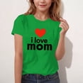 thumbnail image 6 of ATOGUTA Girls Gym Shirts Kids Happy Mother’s Day T-Shirt with I Love Mommy Graphic Green, Size 3T-15, 6 of 6