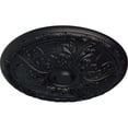 thumbnail image 3 of Ekena Millwork 15 3/4"OD x 5/8"P Granada Ceiling Medallion (Fits Canopies up to 4 1/4"), Hand-Painted Steel Gray, 3 of 6