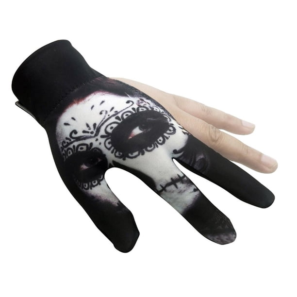 Guantes de Billar ANGGREK Guantes de Taco 3 Dedos Elásticos Antideslizantes