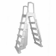 Aqua Select Flip-Up A-Frame Ladder for Above Ground Pools 48-54"H