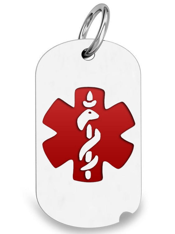 Knights Templar Red Cross Challenge Coin Dog Tag Pendant - Zinc Alloy Antique Silver Necklace With 22.8" Chain