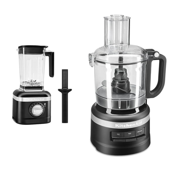 Licuadora y procesador de alimentos KitchenAid K400 KSB4028 KFP0718BM