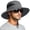 Dark Gray, variant on Sun Bucket Beach Hats CQXIDFH Unisex Breathable Fishing Cap, Wide Brim Mesh Bucket Hat, Outdoor Sun Protection Headwear, Hijab Cap (Black, One Size)