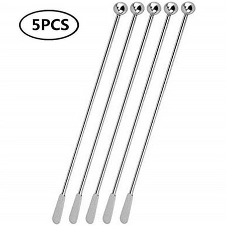 

Stainless Steel Cocktail Drink Mixer Bar Stirring Mixing Sticks Puddler Muddler Ladle Stirrer Swizzle Sticks Bar Accessories