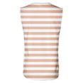 thumbnail image 4 of Tank Tops Men Summer Sleeveless Striped T Shirts Crewneck Athletic Casual Loose Workout Athletic Breathable Vests Light Pink XXXXXL, 4 of 4