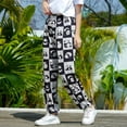 thumbnail image 5 of Pantalones largos de pierna ancha de verano para mujer, de seda de hielo, moda urbana 2023, pantalones bombachos holgados de color sólido, pantalones rectos casuales para mujer, 5 of 5