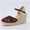 Brown, variant on Cushionaire Flora Platform Espadrilles for Women, Dressy Wedge Closed Toe Sandals with Ankle Strap and Cushioned Footbed