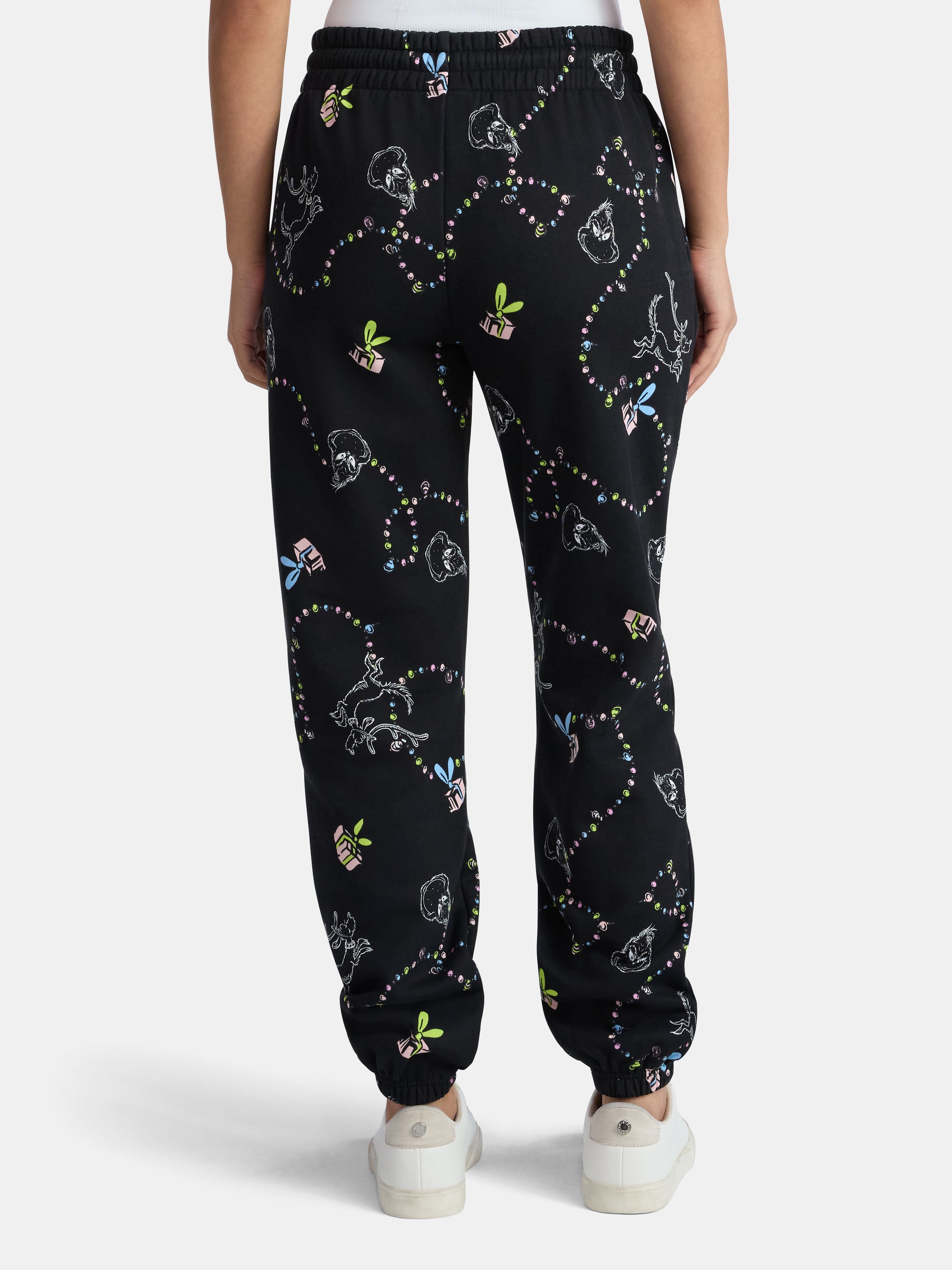 Dr. Seuss The Grinch Lights Women's Graphic Joggers, Sizes XXS-XXL
