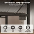 thumbnail image 6 of Bestier Full Size Bed Frame with LED Headboard & Charging Station, Metal Platform Bed with 15.7'' Large Under Bed Storage, Black, 6 of 10