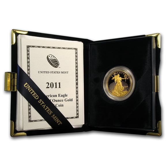 2011-W 1/2 oz Proof American Gold Eagle (w/Box & COA)