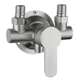 thumbnail image 1 of Robinet de Douche en Acier Inoxydable Mitigeur Eau Chaude et Froide Poignée Métallique Murale, 1 of 5