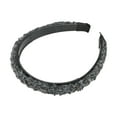 thumbnail image 4 of Unique Bargains 1 Pc Headband Lambswool Hair Accessories for Women Black Gray, 4 of 5