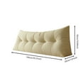 thumbnail image 2 of Lolynie Triangular Headboard Pillow - Bed Rest Reading Backrest Positioning Support Bolster Cushion For Dorm, 2 of 5