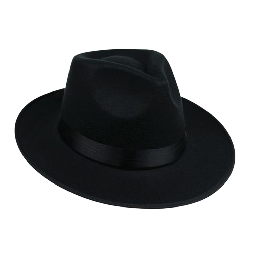 Classic Men Wide Brim Fedoras Jazz Cap 