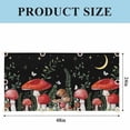 thumbnail image 2 of Fluorescent Light Covers for Ceiling Lights Classroom, Rustic Mushrooms Magnetic Ceiling Light Cover Filter for School,Office, 2X4 FT, Pack of 1, Green Botanical Leaf Butterflies Black, 2 of 9