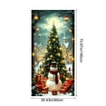 thumbnail image 3 of Christmas Patterned Door Decor With Elastic Fabric Fit, Seasonal Hanging Banner For Home, Office, And Party Entryway Holiday Ambiance, 3 of 6