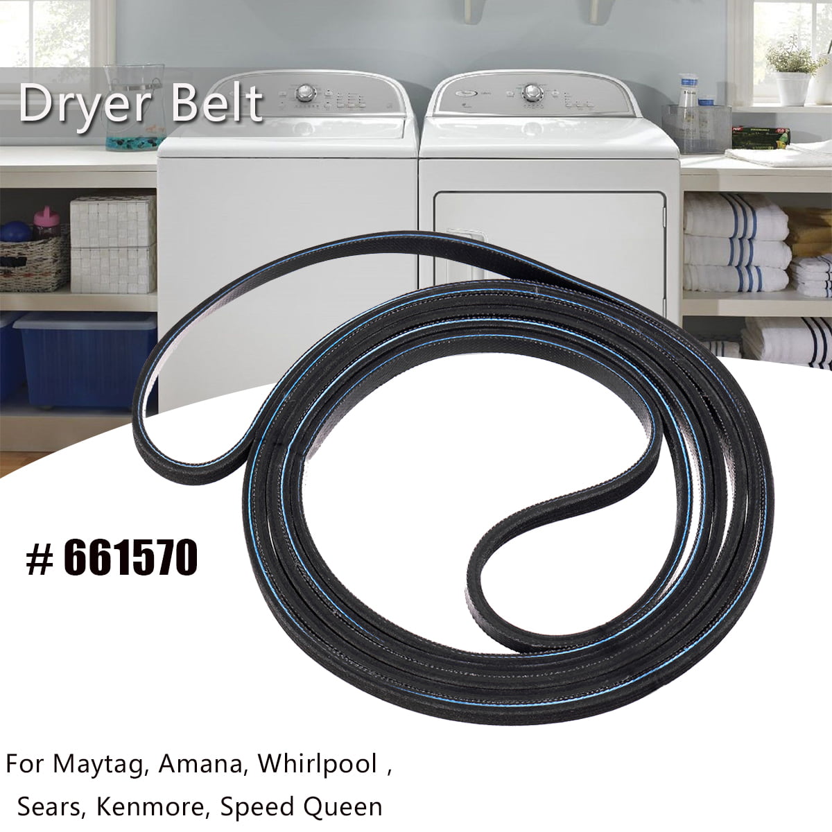 NEW Cotton Dryer Drum Felt Seal Gasket Grey WP33001807 MDE3500AZW AP6007947 