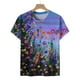 thumbnail image 4 of Pntutb, camiseta de manga corta suelta con cuello redondo y estampado informal de verano a la moda para mujer, blusa, Jersey Pntutb Pntutb-4687, 4 of 5
