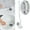 White, variant on T-Shaped Curved Toilet Brush With Long Handle Durable Toilet Cleaner With Hanging Hole Lightweight Toilet Brush For Home(White-One Size)