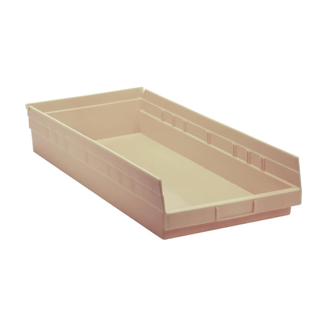 Quantum Storage Systems QSB116IV Economy Part Organizer Ivory Bins 24" L x 12" W x 4" H 6 Pack