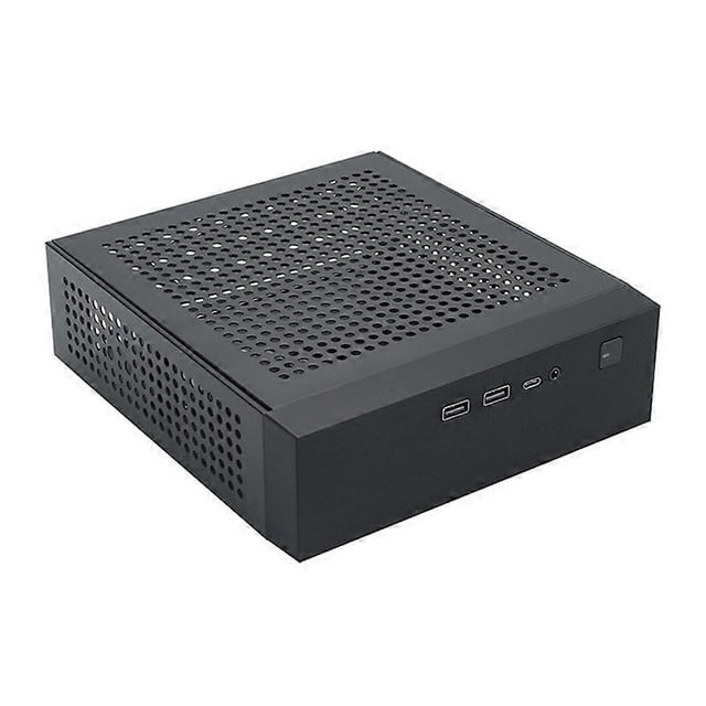 M09 HTPC Host Mini ITX Computer Chassis DC Power Supply Industrial Control Chassis Home Desktop Comp