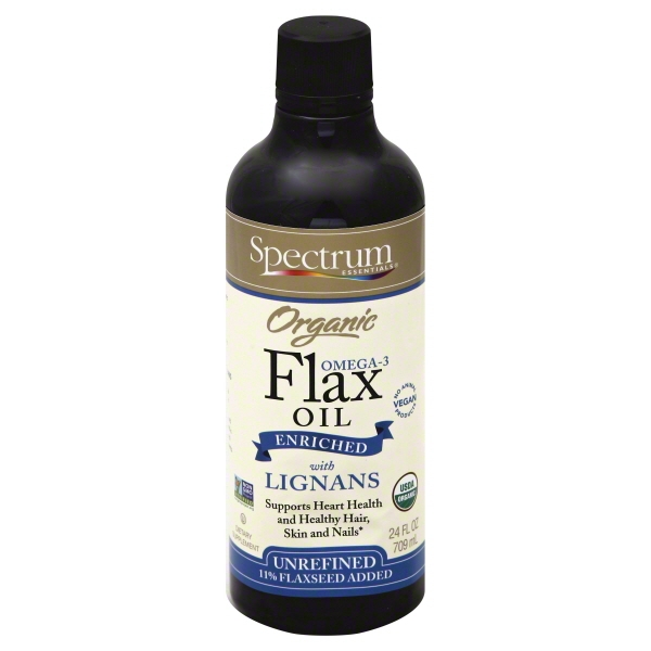 Spectrum Essentials Organic Omega3 Flax Oil Enriched With Lignans