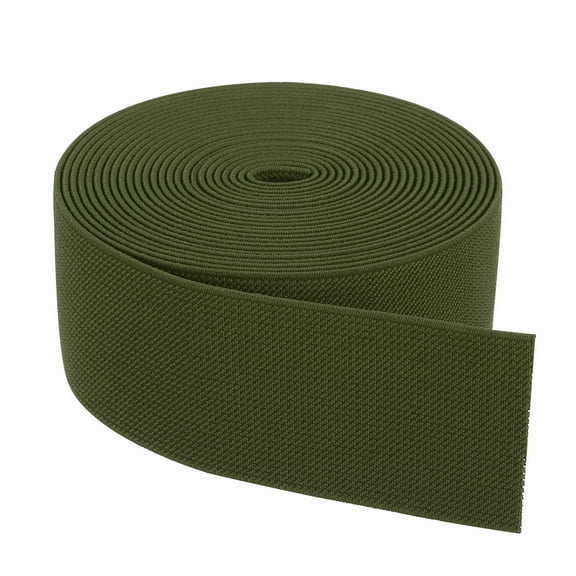 Elastic Bands for Sewing 2 Inch x 5 Yards Olive Green Knit Elastic Spool