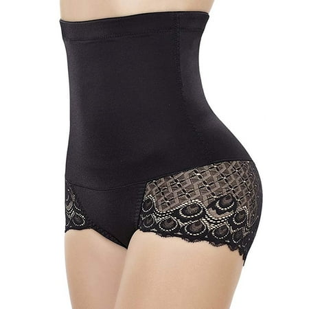 High Waist Slimming Shaping Panty Waist Trainer Sexy Lace Panties Butt Lift Body Shaper Underwear