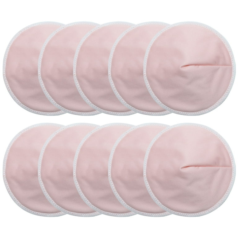 D-groee 48pcs Cotton Nursing Pads for Mom, 3-Layer Super Absorbent Nursing Pad Washable Reusable Breast Pads for Breastfeeding, White
