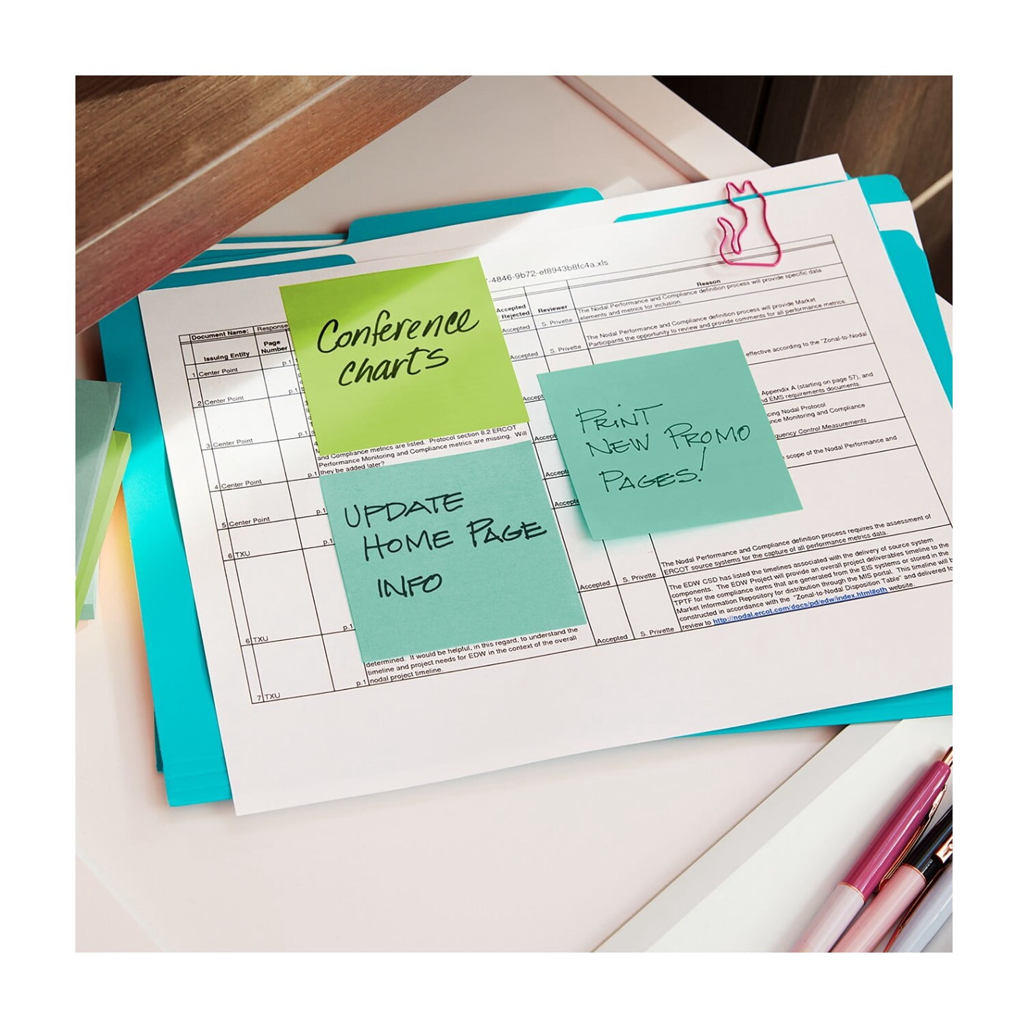 Post-it Dispenser Pop-up Notes, 3 in x 3 in, Mixed Bright Colors, 5 Pads