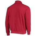 thumbnail image 3 of Men's Colosseum Crimson Washington State Cougars Tortugas Logo Quarter-Zip Jacket, 3 of 3