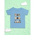 thumbnail image 3 of Cute Dogs On Shelves T-Shirt Infant -Image by Shutterstock,  6 Months, 3 of 4