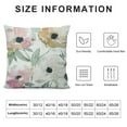 thumbnail image 5 of PHYHOO Brown White Grey Pillow Covers  Flower Throw Pillow Cover for Couch Modern Decorative Watercolor Floral Cushion Cover for Sofa Bedroom Living Room Farmhouse Home Decor, 5 of 5