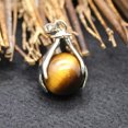 thumbnail image 2 of Hands Palm Wrap Ball Pendant Natural Crystal Gemstone Round Reiki Chakra Beads, 2 of 2