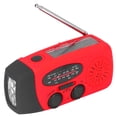 thumbnail image 5 of Radio Solaire à Manivelle avec Lampe de Poche LED Portable FM AM WB USB Radio pour Prévention des Catastrophes d'Urgence Rouge Américain, 5 of 5