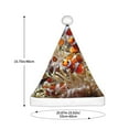 thumbnail image 3 of KLL Christmas Hats for Adults Plush Cute Anemone Fish Print Santa Hat Xmas Fluffy Santa Claus Hat for Women Men, 3 of 6
