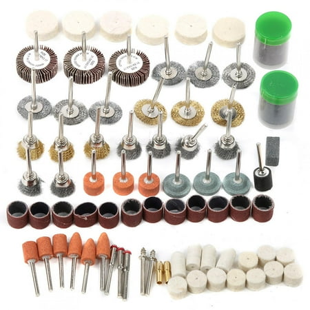 

Tebru 145PCS Tool Accessories Kit Grinding Polishing Bit Sandpaper Wool Wheel