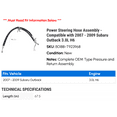 thumbnail image 2 of Power Steering Hose Assembly - Compatible with 2007 - 2009 Subaru Outback 3.0L H6 2008, 2 of 2