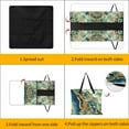 thumbnail image 3 of Ornate Frame Encircles Earth Clouds Stars Picnic Blanket Waterproof Outdoor Beach Blanket Hand-held Pad Suitable for Travel, Camping, Beach, Family Gatherings, 3 of 7